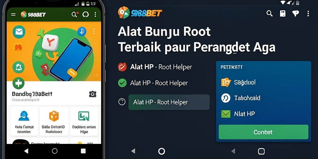 Antarmuka intuitif 988BET untuk akses Root Helper