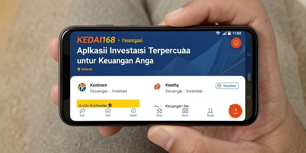 Tampilan antarmuka KEDAI168 yang modern dan informatif untuk pengguna investasi.