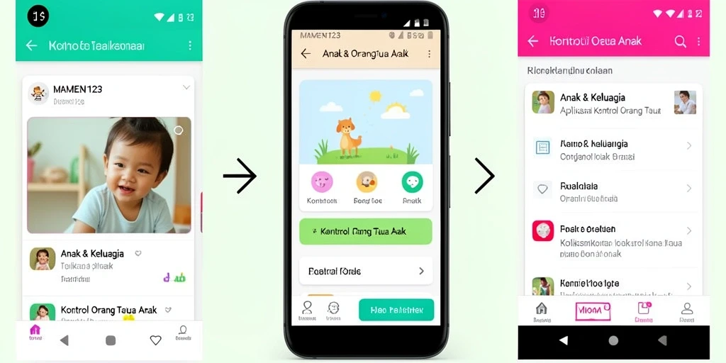 Antarmuka MAMEN123 yang menarik dan mudah digunakan untuk kontrol orang tua.
