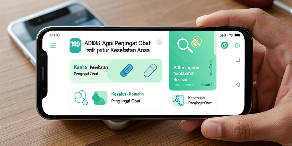 Antarmuka RDI88 yang memudahkan pengingat obat.