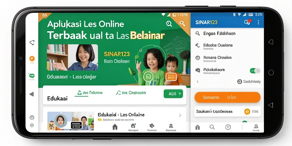 Antarmuka SINAR123 yang intuitif dan menarik untuk belajar.