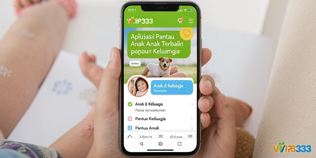 Antarmuka pengguna VIP333 yang ramah anak dan fungsional.