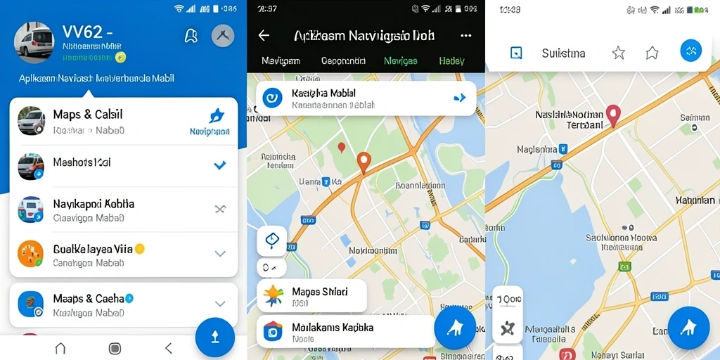 Antarmuka <strong>VV62</strong> yang menarik dan mudah digunakan untuk navigasi mobil.