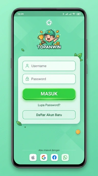 Masuk Akun Topanwin untuk Pengguna Android